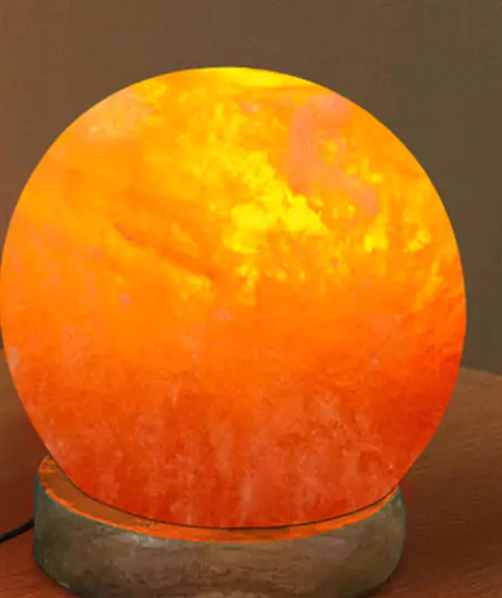 Ball Shape USB Salt Lamp with Multicolored LED Bulb