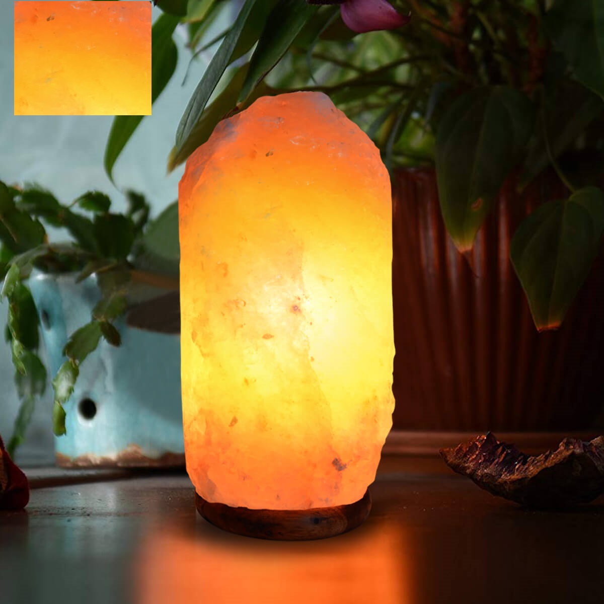 Natural Shape Pure Himalayan Rock Pink Salt Lamp (2-3 Kg) – Effective in SMOG and Improving Room Air Quality