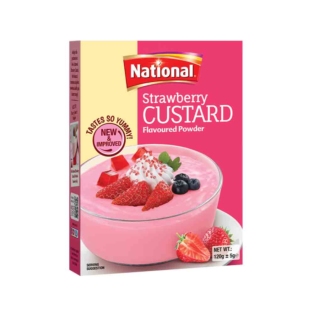National Custard Strawberry 120g