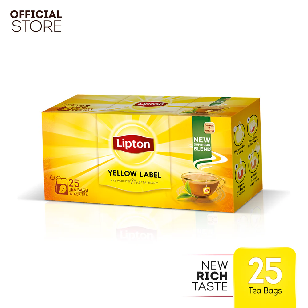 Lipton Yellow Label Tea Bags 25 Sachet
