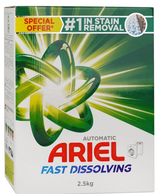 Ariel Automatic Detergent Washing Powder, 2.5kg Box