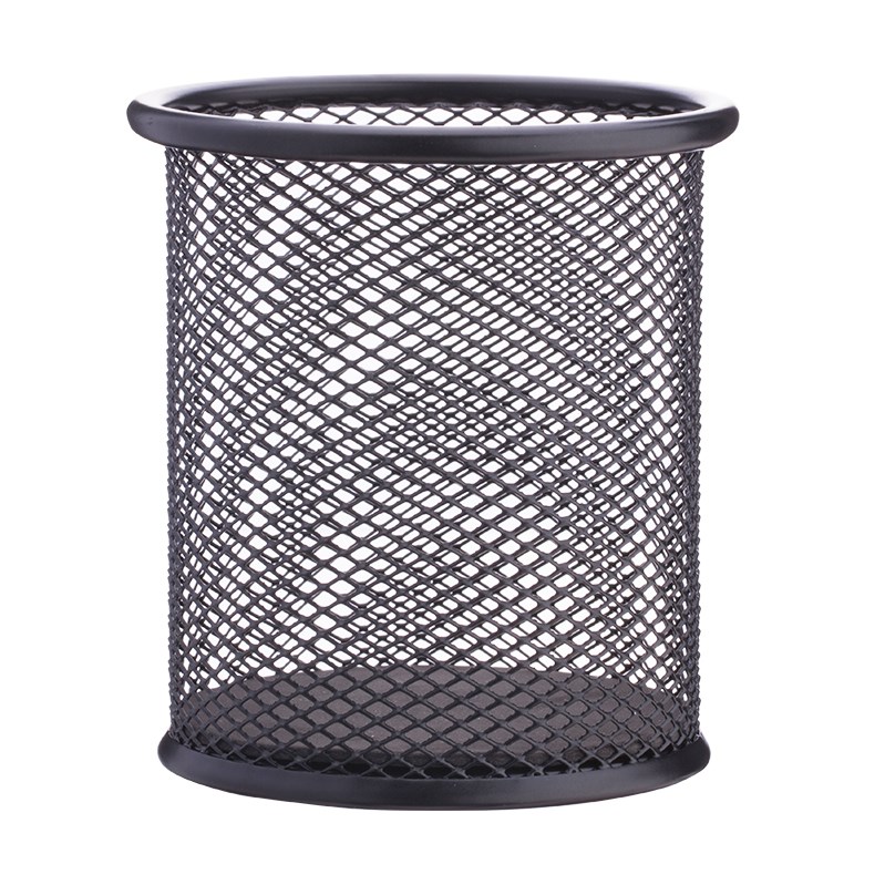 Deli E9172 Mesh Steel Round Shape Pen Holder