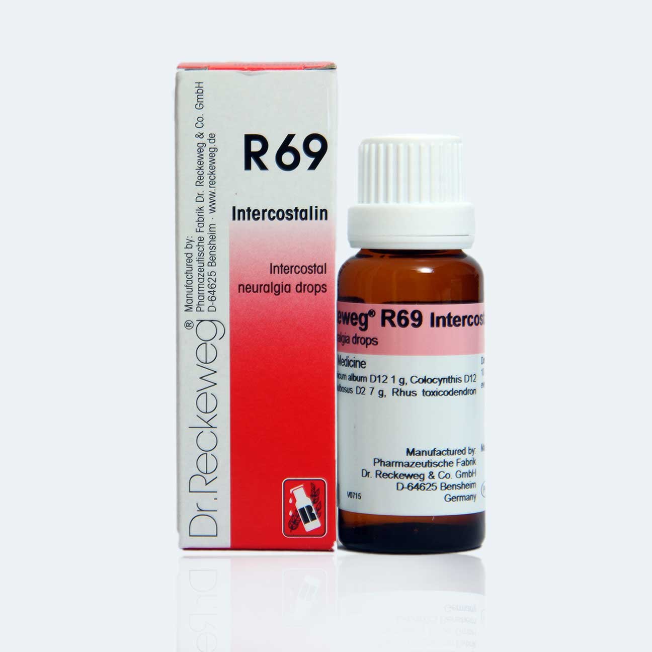 Dr. Reckeweg R69 Intercostal Neuralgia Drops  پسلیوں کے اعصابی درد کے قطرے