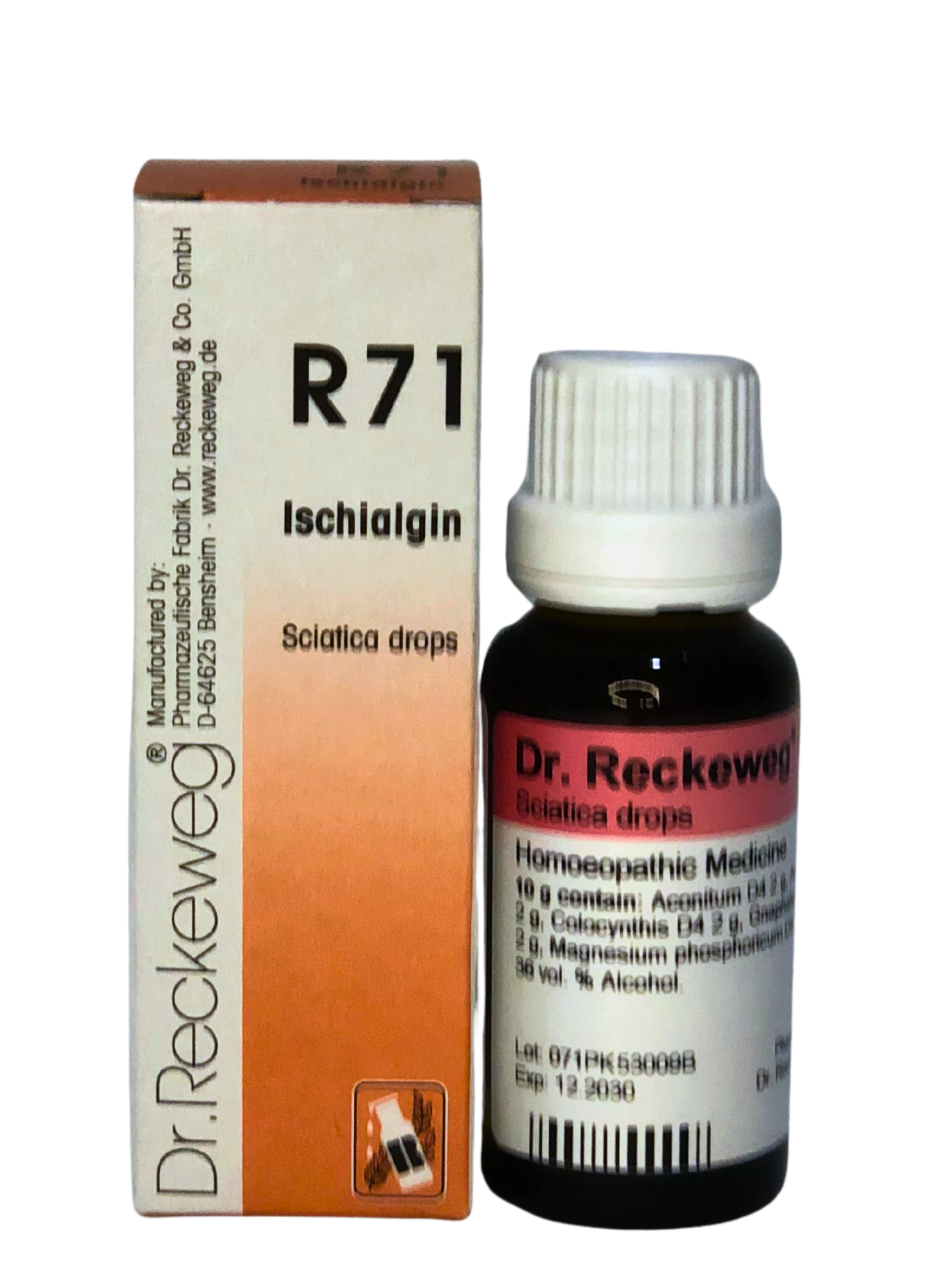Dr. Reckeweg R71 Sciatica Drops أ عرق النساء کے قطرے
