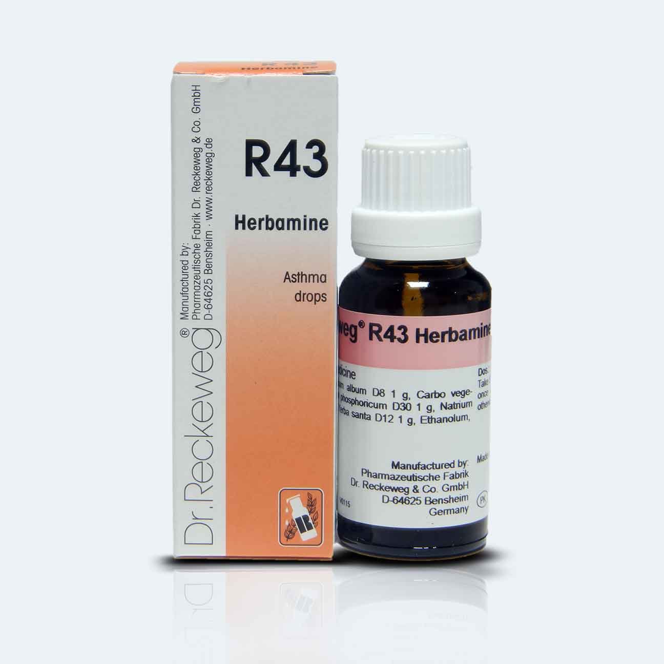 Dr. Reckeweg R43 Asthma Drops دمہ کے قطرے