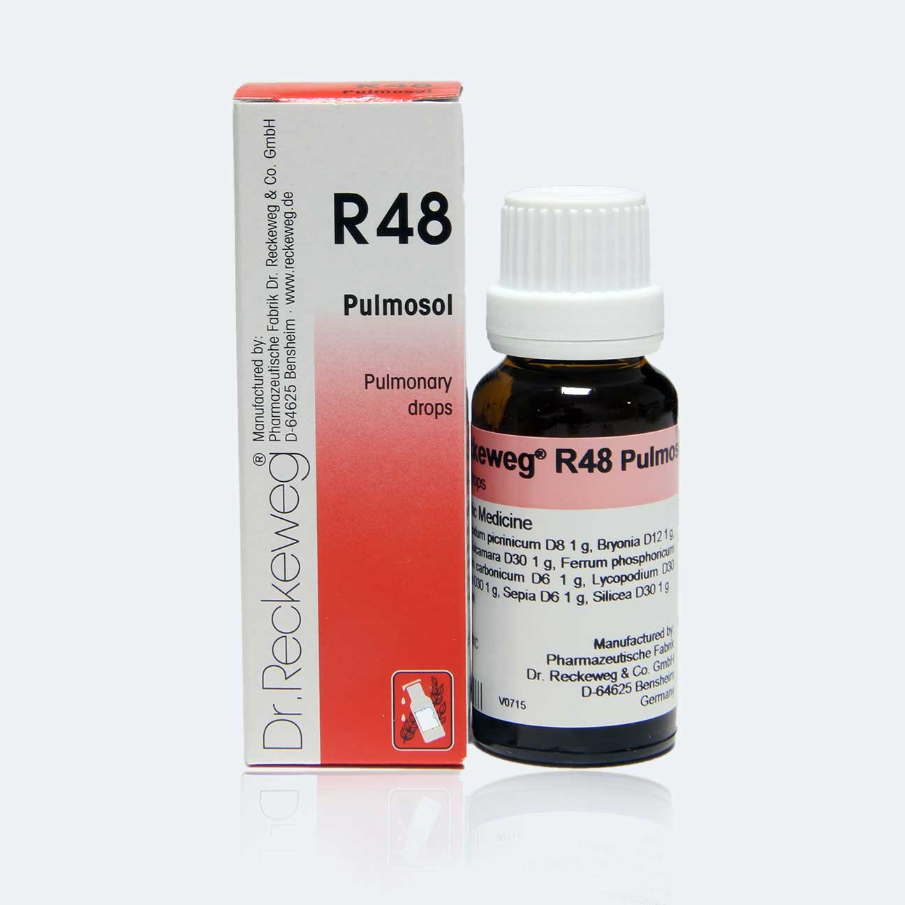 Dr. Reckeweg R48 Pulmonary diseases Drops پھیپھڑوں کے امراض کے قطرے