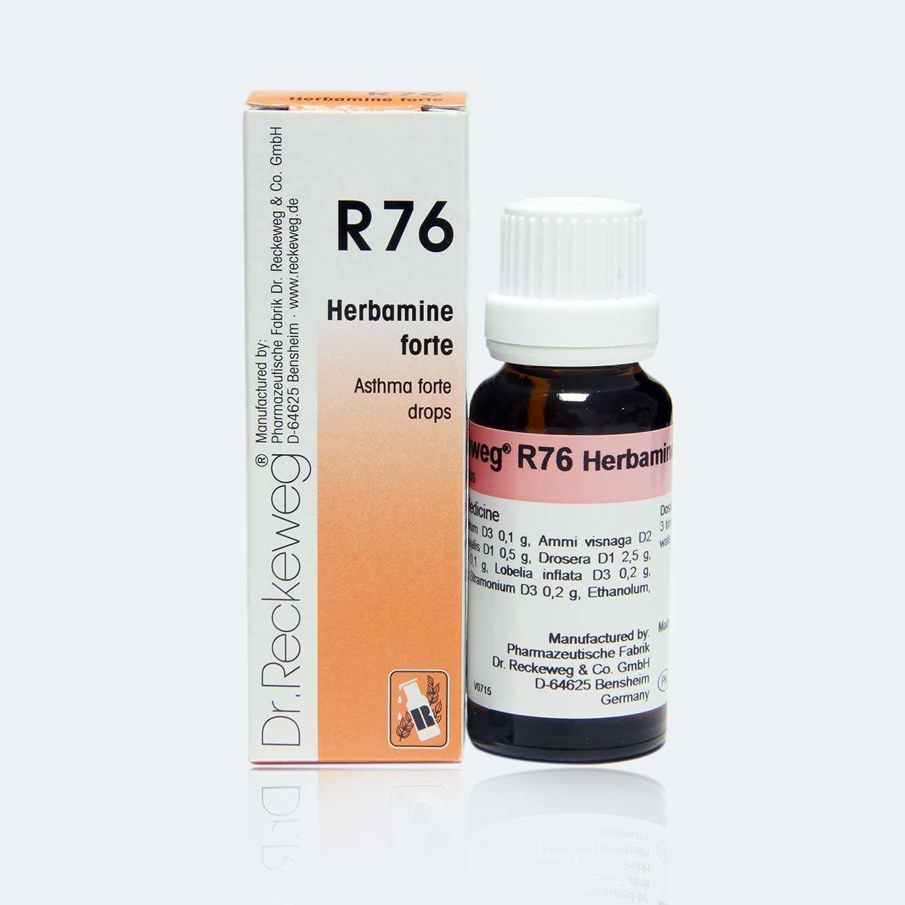 Dr. Reckeweg R76 Asthma Forte Drops دمہ کے لیے طاقتور قطرے۔