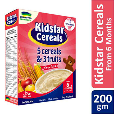 KIDSTAR FIVE CEREALS&THREE FRUITS 200G