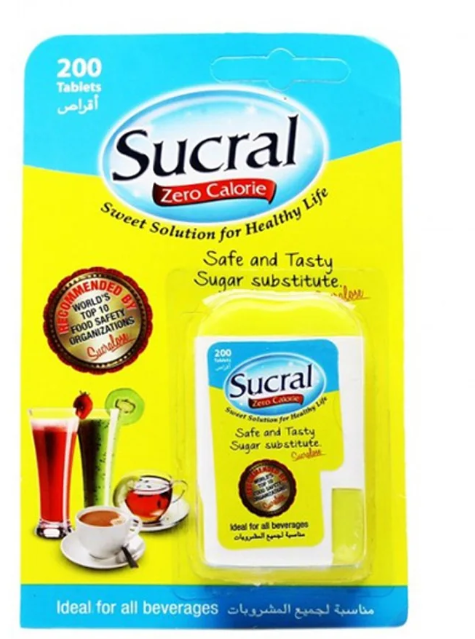SUCRAL ZERO CALORIE SWEET POWDER 200PCS