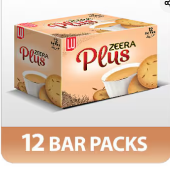 LU Zeera Plus Biscuits Bar Pack (Pack of 12)