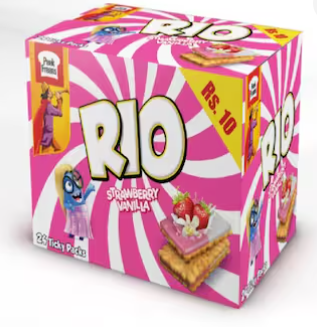 Peak Freans Rio Strawberry Vanila Ticky Pack (Pack Of 24)