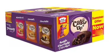 Cake Up Double Chocolate Cupcakes 26.25g (Pack Of 12)