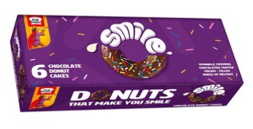 Peek Freans Smile Chocolate Donut Cakes 40g 6Pcs