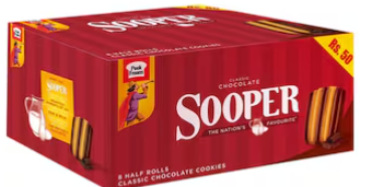 Peek Freans Sooper Classic Chocolate Cookies Half Rolls 8Pcs