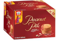 Peek Freans Peanut Pik Biscuits Half Rolls 8Pcs